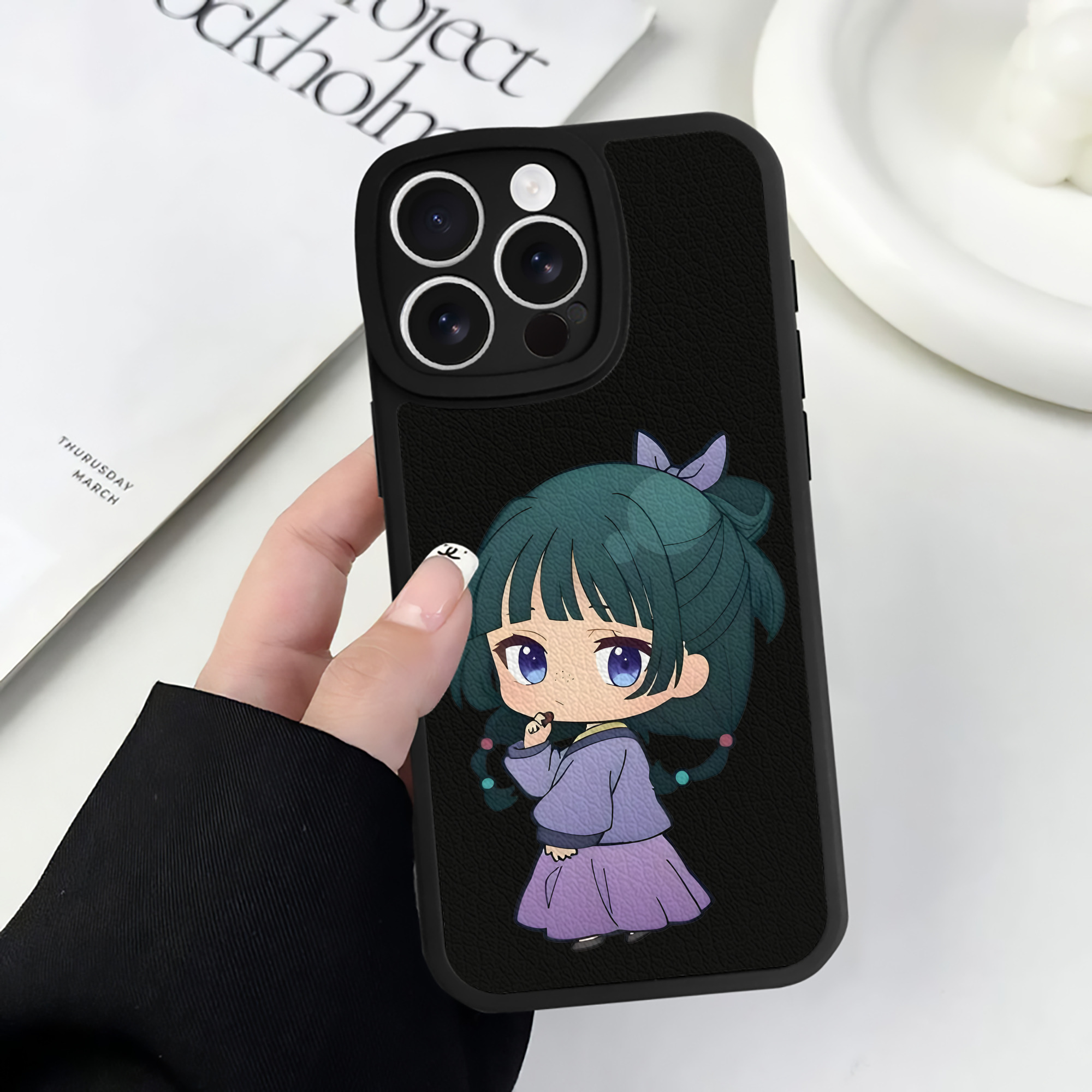 薬屋のひとりごと The Apothecary Diaries 【iPhone 16シリーズ対応】シリコンスマホケース（レザー調） 材質：シリコン